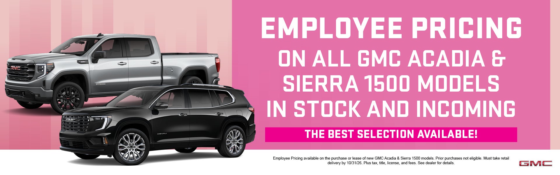 Employee Pricing 